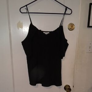 Bar III | Chic Black Cold Shoulder Camisole